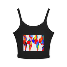 Load image into Gallery viewer, Colorful Art Tank Top for Women, Vibrant Summer Sleeveless Top, Bohemian Chic, Beachwear, Festival Outfit, Casual Wear