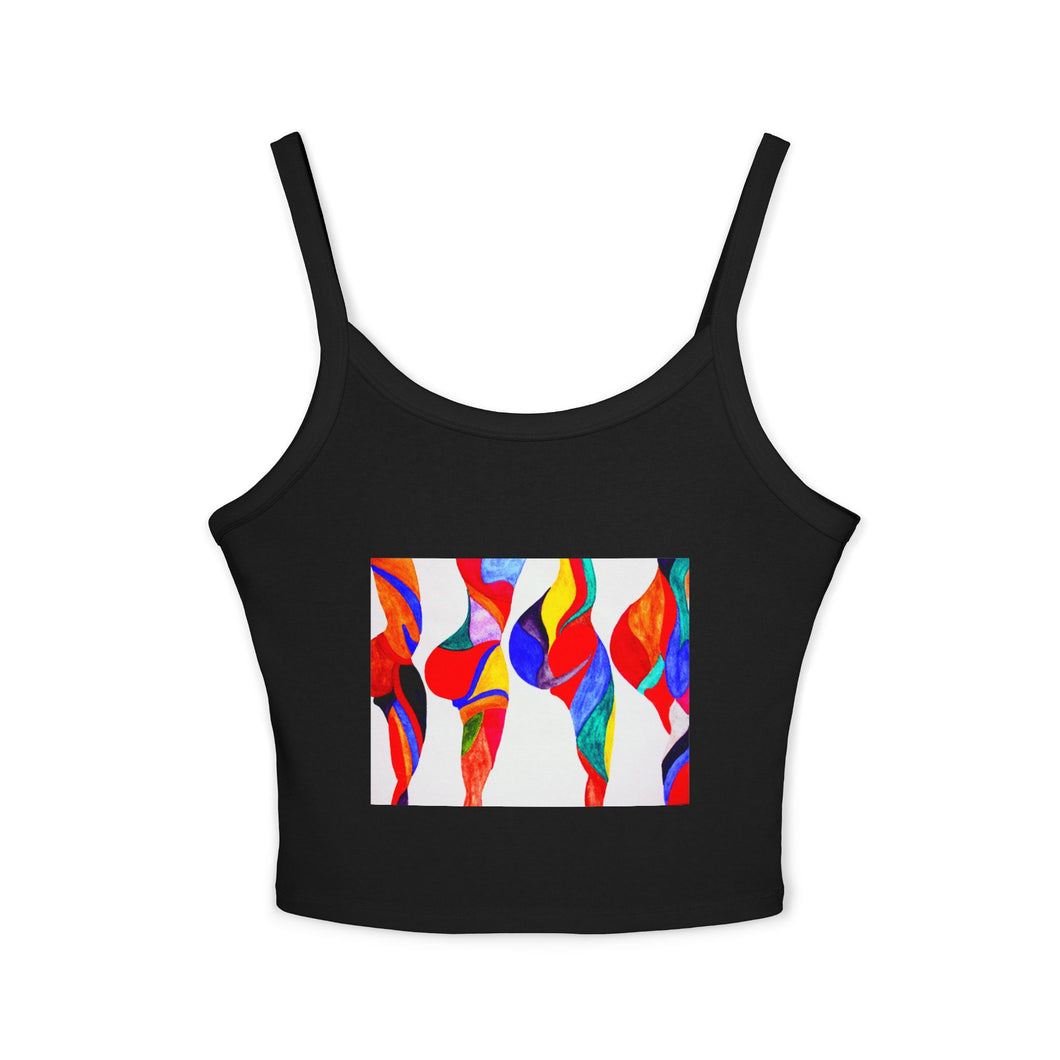 Colorful Art Tank Top for Women, Vibrant Summer Sleeveless Top, Bohemian Chic, Beachwear, Festival Outfit, Casual Wear