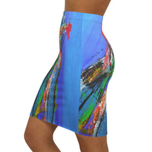 Load image into Gallery viewer, Women's Mid-Waist Pencil Skirt (AOP)