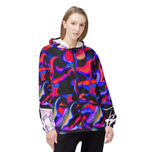 Load image into Gallery viewer, Psychedelic Windbreaker Jacket - Vibrant Abstract Design