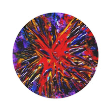 Load image into Gallery viewer, Vibrant Abstract Round Rug - Boho Home Decor
