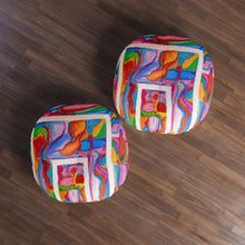 Load image into Gallery viewer, Tufted Floor Pillow, Round