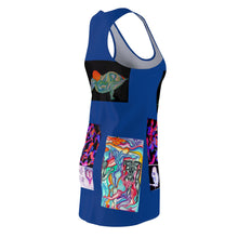 Load image into Gallery viewer, Women's Cut &amp; Sew Racerback Dress (AOP)