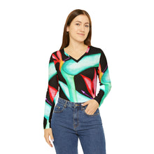 Load image into Gallery viewer, Women's Long Sleeve V-neck Shirt (AOP)