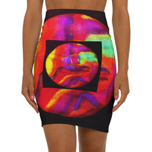 Load image into Gallery viewer, Women's Mid-Waist Pencil Skirt (AOP)