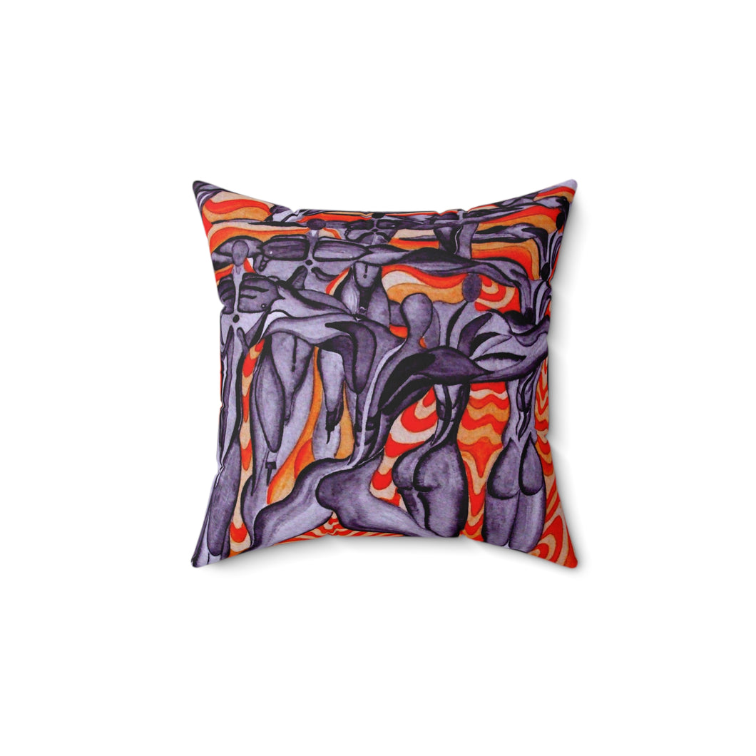 Faux Suede Square Pillow