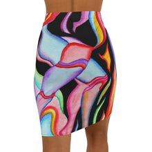 Load image into Gallery viewer, Women's Mid-Waist Pencil Skirt (AOP)