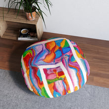 Load image into Gallery viewer, Tufted Floor Pillow, Round