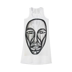 Artistic Women's Racerback Dress - Unique Ethnic Design for Effortless Style