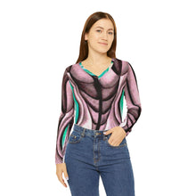 Load image into Gallery viewer, Women's Long Sleeve V-neck Shirt (AOP)