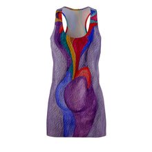 Load image into Gallery viewer, Women's Cut &amp; Sew Racerback Dress (AOP)