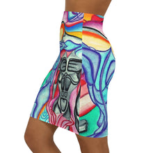 Load image into Gallery viewer, Women's Mid-Waist Pencil Skirt (AOP)
