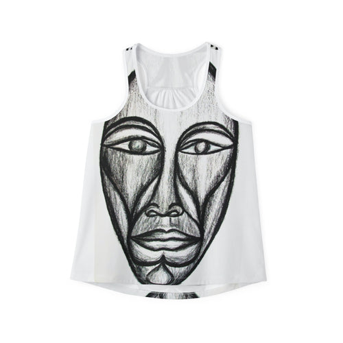 Artistic Women's Tank Top - Bold Graphic Design