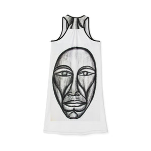 Artistic Women's Racerback Dress - Unique Ethnic Design for Effortless Style