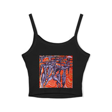 Load image into Gallery viewer, Vibrant Women's Spaghetti Strap Tank Top, Boho Chic Summer Wear, Festival Top, Artistic Summer Apparel, Unique Bohemian Tank