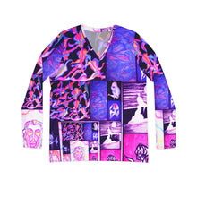 Load image into Gallery viewer, Women's Long Sleeve V-neck Shirt (AOP)