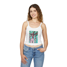 Load image into Gallery viewer, Artistic Women&#39;s Spaghetti Strap Tank Top, Boho Style, Summer Essential, Body Positive Fashion, Gift for Her, Creative Vibe