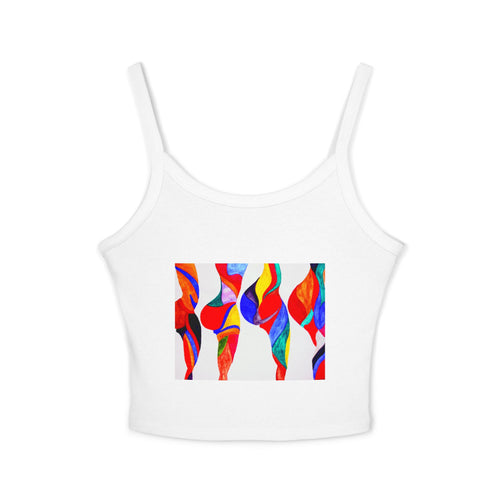 Colorful Art Tank Top for Women, Vibrant Summer Sleeveless Top, Bohemian Chic, Beachwear, Festival Outfit, Casual Wear