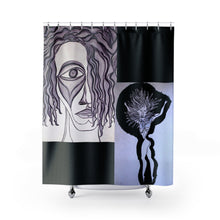 Load image into Gallery viewer, Elegant Art-Inspired Shower Curtain – Modern Abstract Design