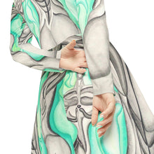 Load image into Gallery viewer, Women's Long Sleeve Dance Dress (AOP)