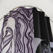 Load image into Gallery viewer, Elegant Art-Inspired Shower Curtain – Modern Abstract Design
