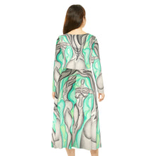 Load image into Gallery viewer, Women's Long Sleeve Dance Dress (AOP)