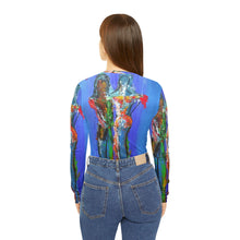 Load image into Gallery viewer, Women's Long Sleeve V-neck Shirt (AOP)
