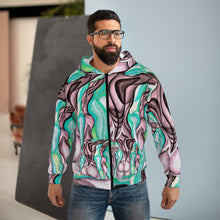 Load image into Gallery viewer, Unisex Zip Hoodie (AOP)