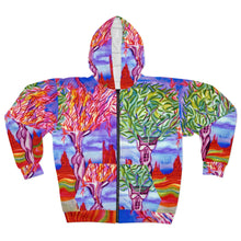 Load image into Gallery viewer, Unisex Zip Hoodie (AOP)