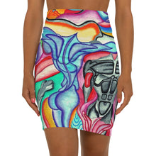 Load image into Gallery viewer, Women's Mid-Waist Pencil Skirt (AOP)