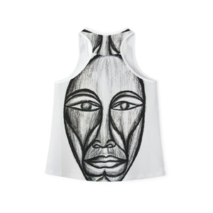 Artistic Women's Tank Top - Bold Graphic Design