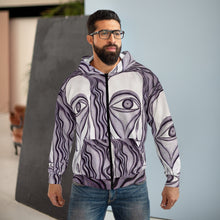Load image into Gallery viewer, Unisex Zip Hoodie (AOP)