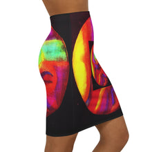 Load image into Gallery viewer, Women's Mid-Waist Pencil Skirt (AOP)