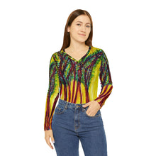Load image into Gallery viewer, Women's Long Sleeve V-neck Shirt (AOP)