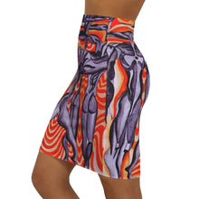 Load image into Gallery viewer, Women's Mid-Waist Pencil Skirt (AOP)