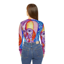 Load image into Gallery viewer, Women's Long Sleeve V-neck Shirt (AOP)