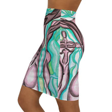 Load image into Gallery viewer, Women's Mid-Waist Pencil Skirt (AOP)