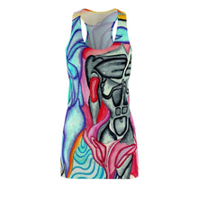 Load image into Gallery viewer, Women's Cut &amp; Sew Racerback Dress (AOP)