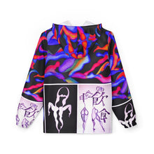 Load image into Gallery viewer, Psychedelic Windbreaker Jacket - Vibrant Abstract Design