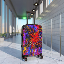 Load image into Gallery viewer, Vibrant Abstract Art Suitcase - Colorful Travel Luggage for Adventurers