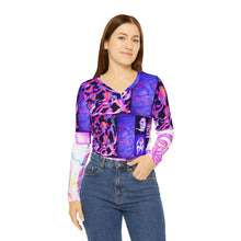 Load image into Gallery viewer, Women's Long Sleeve V-neck Shirt (AOP)