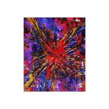 Load image into Gallery viewer, Vibrant Crushed Velvet Blanket - Colorful Artistic Throw for Cozy Moments