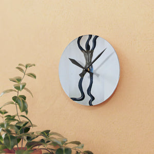 Artistic Acrylic Wall Clock | Abstract Design for Home Décor