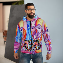 Load image into Gallery viewer, Unisex Zip Hoodie (AOP)