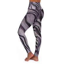 Load image into Gallery viewer, Stylish High Waisted Yoga Leggings - Abstract Zebra Print for Comfort &amp; Performance