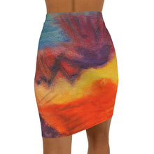 Load image into Gallery viewer, Women's Mid-Waist Pencil Skirt (AOP)