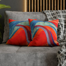 Load image into Gallery viewer, Spun Polyester Square Pillow Case