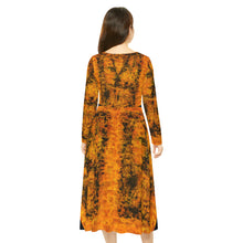 Load image into Gallery viewer, Women's Long Sleeve Dance Dress (AOP)