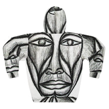 Load image into Gallery viewer, Artistic Unisex Pullover Hoodie - Abstract Face Design for Creative Souls