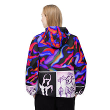 Load image into Gallery viewer, Psychedelic Windbreaker Jacket - Vibrant Abstract Design